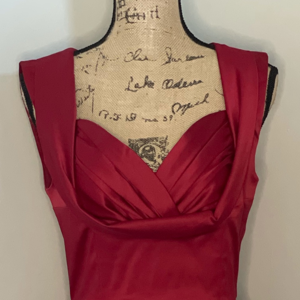 Trashy Diva Dress Red Satin Honey Child Dress